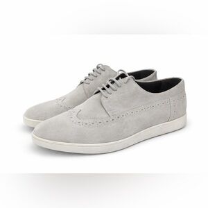 Joseph Abboud Enea Taupe Suede Wingtip Oxfords Mens Shoes Size 9.5D NIB